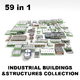 Industrial&commercial buildings and structures collection